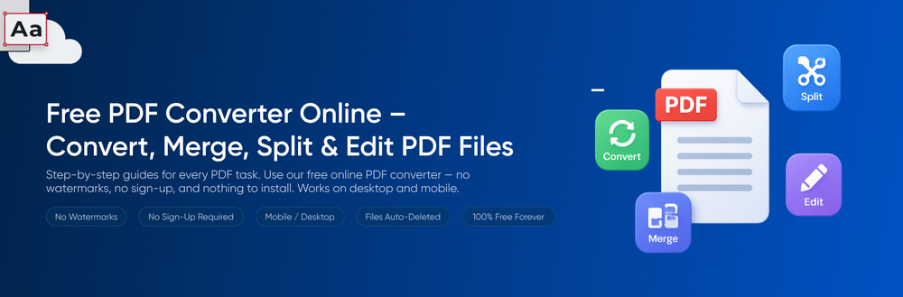 free online pdf converter tools to convert edit and manage pdf files